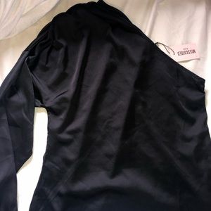 Black Misguided One shoulder top
